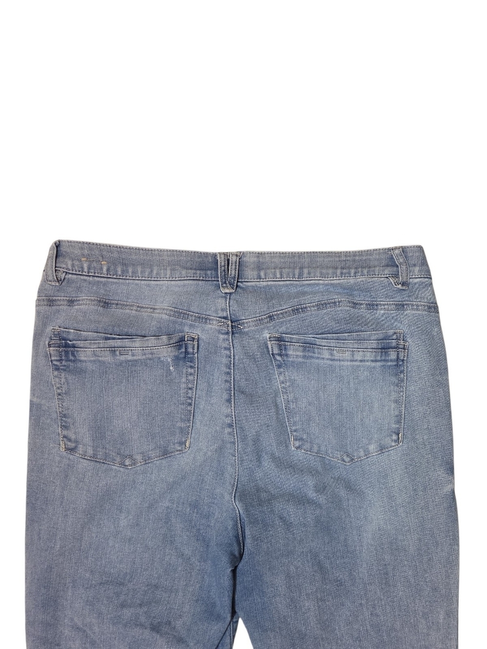 Democracy Light Wash Distressed Jeans Size 16 - Picture 12 of 14